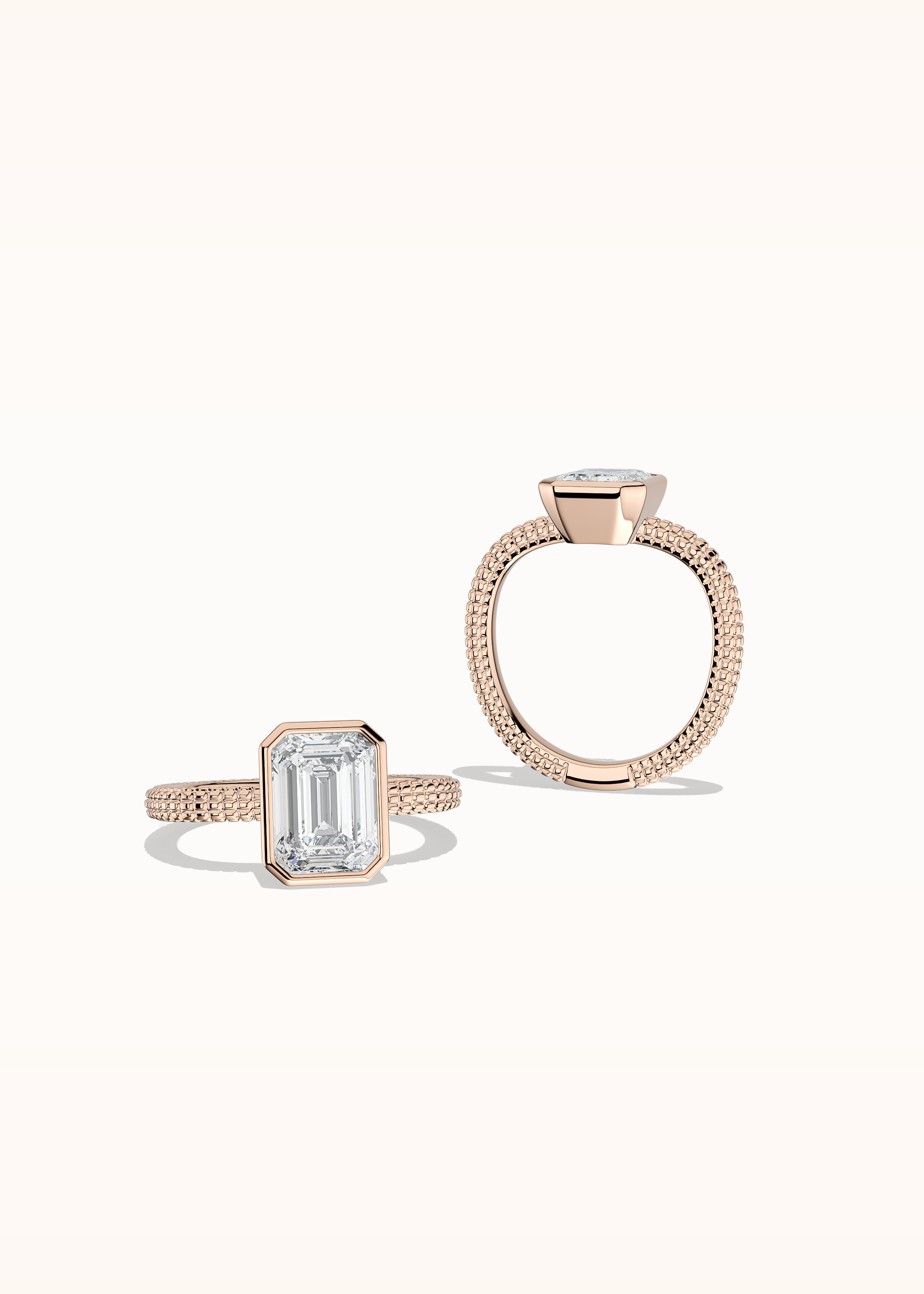 Ethereal Solitaire Radiant Diamond Ring