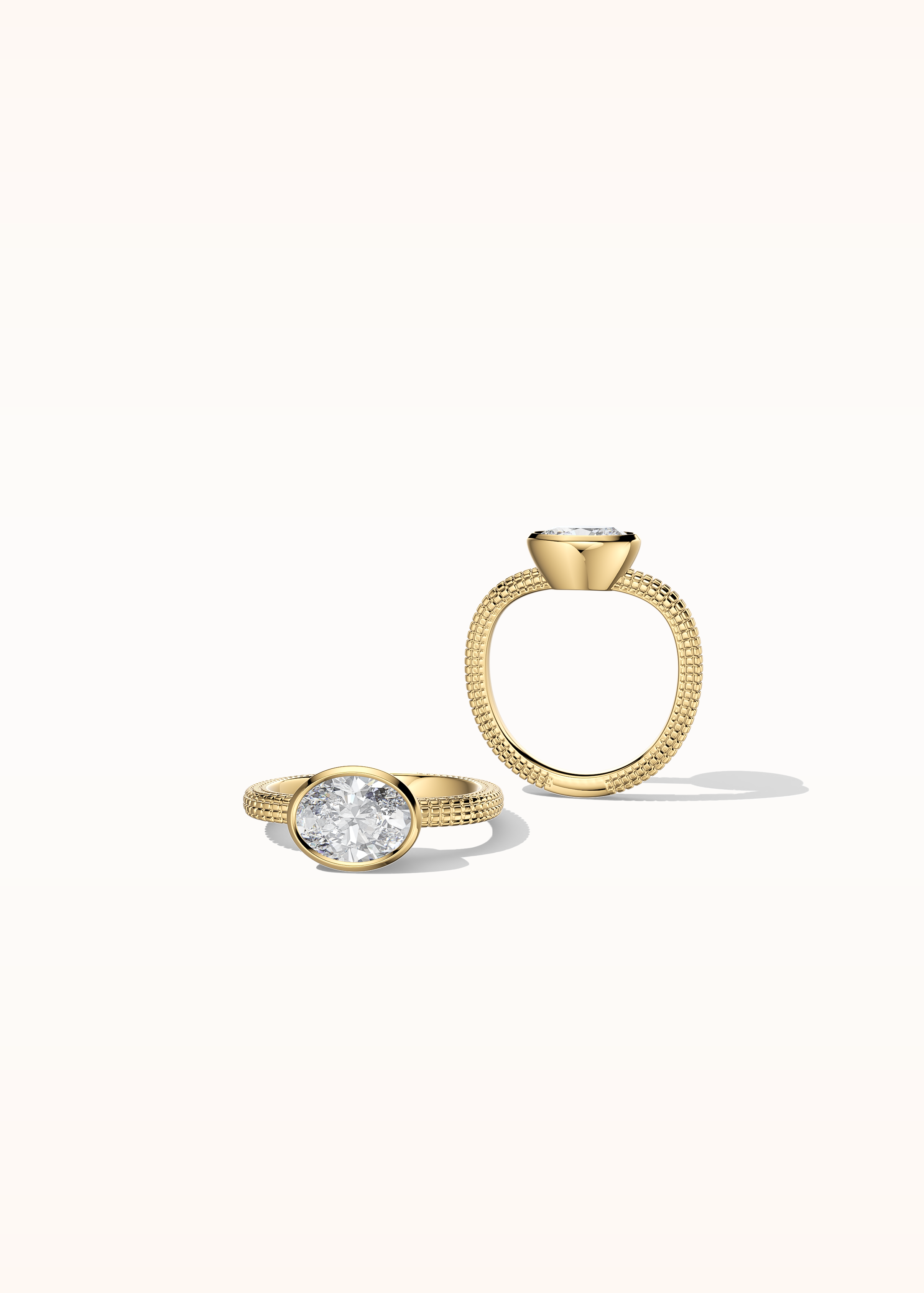 Ethereal Solitaire Oval Diamond Ring